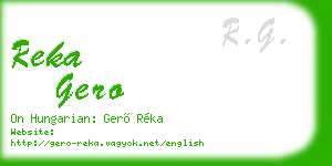 reka gero business card